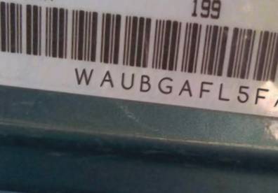 VIN prefix WAUBGAFL5FA0