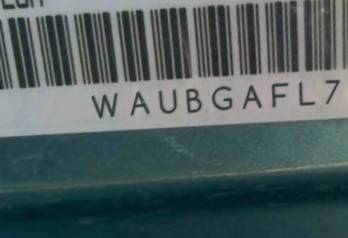 VIN prefix WAUBGAFL7CA0