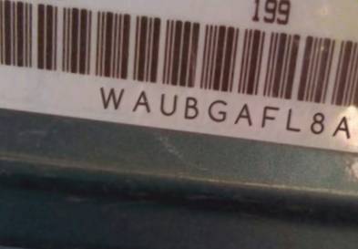 VIN prefix WAUBGAFL8AA0