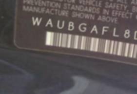 VIN prefix WAUBGAFL8DA1