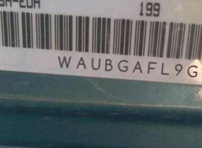 VIN prefix WAUBGAFL9GA0