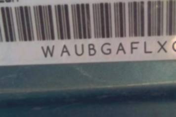 VIN prefix WAUBGAFLXCA0