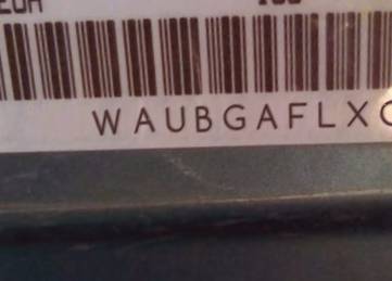 VIN prefix WAUBGAFLXCA1