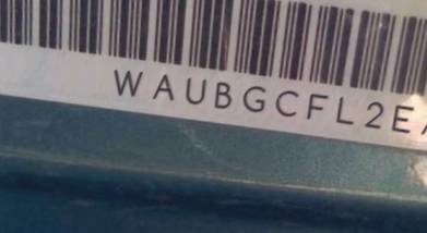 VIN prefix WAUBGCFL2EA1