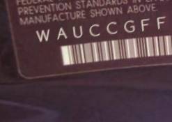 VIN prefix WAUCCGFF4F11
