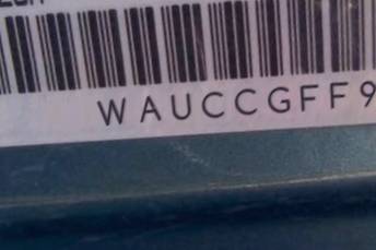 VIN prefix WAUCCGFF9F10