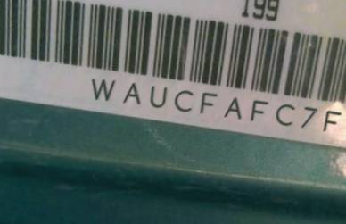 VIN prefix WAUCFAFC7FN0