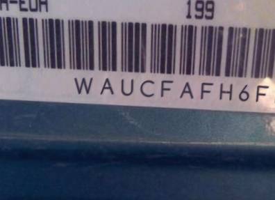 VIN prefix WAUCFAFH6FN0