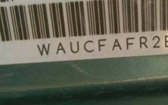 VIN prefix WAUCFAFR2EA0