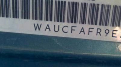 VIN prefix WAUCFAFR9EA0