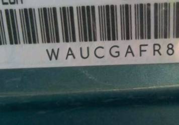 VIN prefix WAUCGAFR8FA0