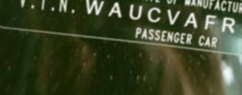 VIN prefix WAUCVAFR8AA0
