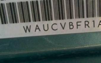 VIN prefix WAUCVBFR1AA0