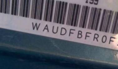 VIN prefix WAUDFBFR0FA0