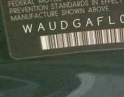 VIN prefix WAUDGAFL0DA1