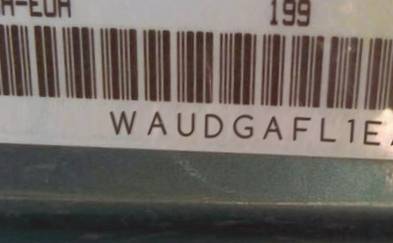 VIN prefix WAUDGAFL1EA0