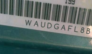 VIN prefix WAUDGAFL8BA0