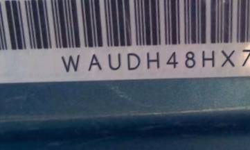 VIN prefix WAUDH48HX7K0