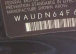 VIN prefix WAUDN64F68N0