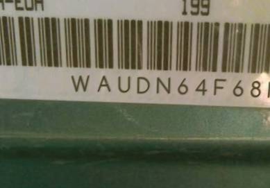 VIN prefix WAUDN64F68N1