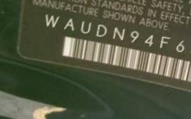 VIN prefix WAUDN94F68N1