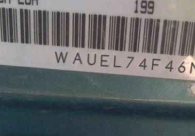 VIN prefix WAUEL74F46N1