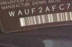 VIN prefix WAUF2AFC7FN0
