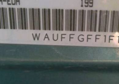 VIN prefix WAUFFGFF1F10