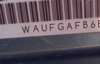 VIN prefix WAUFGAFB6BN0