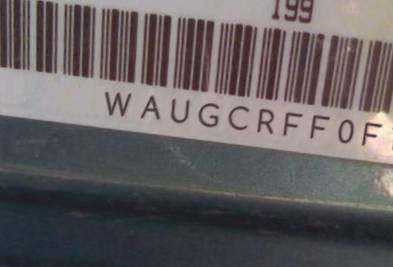 VIN prefix WAUGCRFF0F10