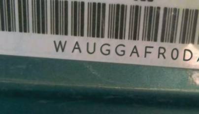 VIN prefix WAUGGAFR0DA0