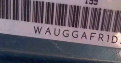 VIN prefix WAUGGAFR1DA0