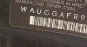 VIN prefix WAUGGAFR9DA0