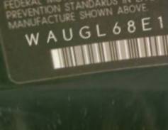 VIN prefix WAUGL68E15A4