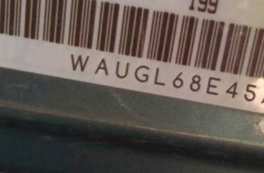VIN prefix WAUGL68E45A5