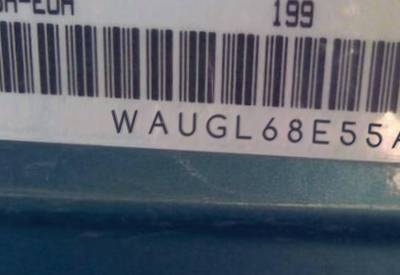 VIN prefix WAUGL68E55A5