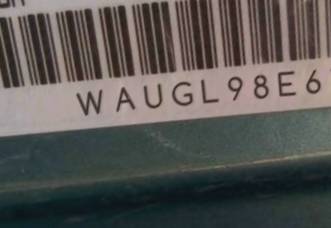 VIN prefix WAUGL98E67A0