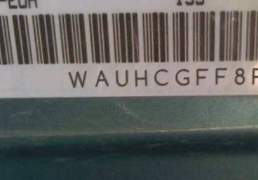 VIN prefix WAUHCGFF8F10
