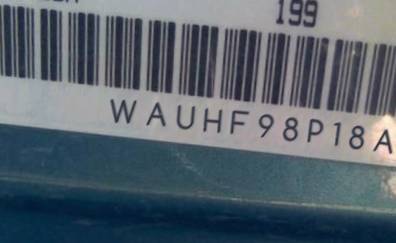VIN prefix WAUHF98P18A0