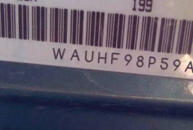 VIN prefix WAUHF98P59A0