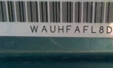 VIN prefix WAUHFAFL8DA1