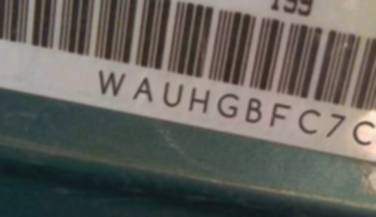 VIN prefix WAUHGBFC7CN1