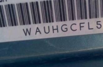 VIN prefix WAUHGCFL5EA1
