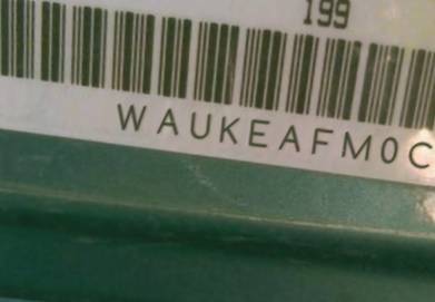 VIN prefix WAUKEAFM0CA1