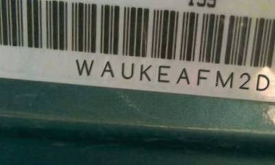VIN prefix WAUKEAFM2DA0