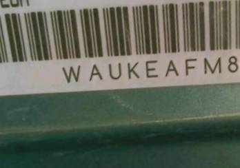 VIN prefix WAUKEAFM8DA0