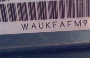VIN prefix WAUKFAFM9AA1