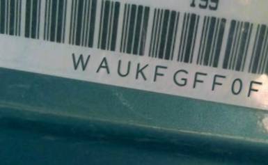 VIN prefix WAUKFGFF0F10