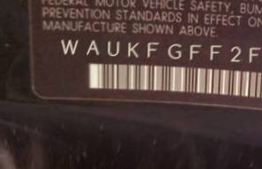 VIN prefix WAUKFGFF2F11