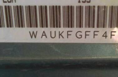 VIN prefix WAUKFGFF4F10